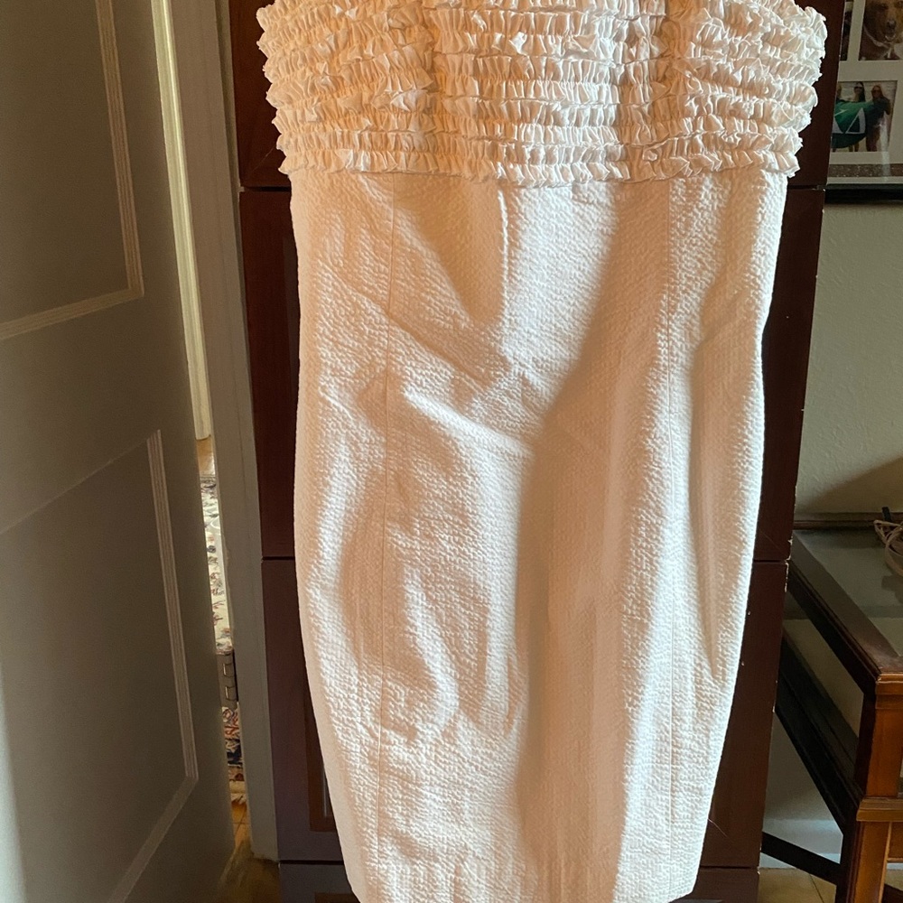 Lilly Pulitzer White Strapless Dress